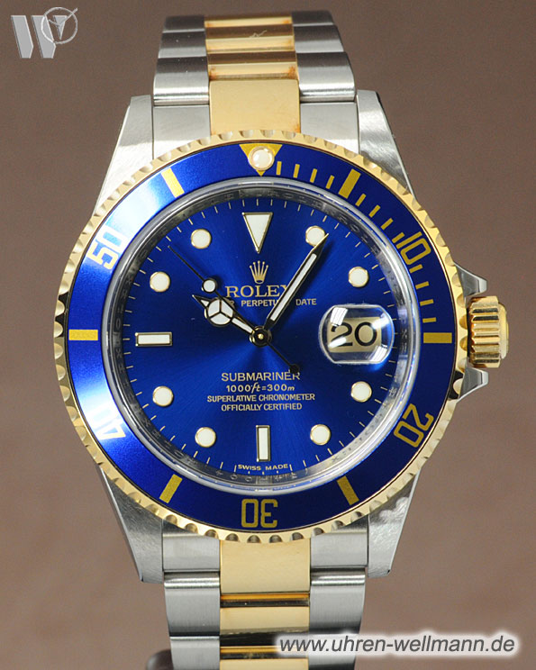 Rolex Submariner Gold Blau Rolex Submariner Gold Blau