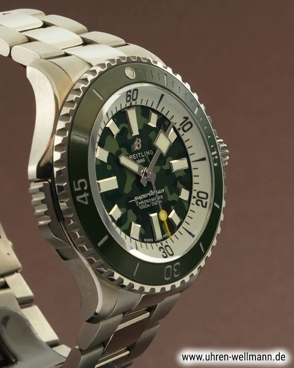 Breitling Superocean Automatic 46 Super Diver E10379 – Titan, grünes Zifferblatt breitling superocean_46_super_diver e10379 5509