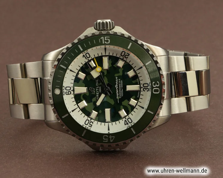 Breitling Superocean Automatic 46 Super Diver E10379 – Titan, grünes Zifferblatt breitling superocean_46_super_diver e10379 5509