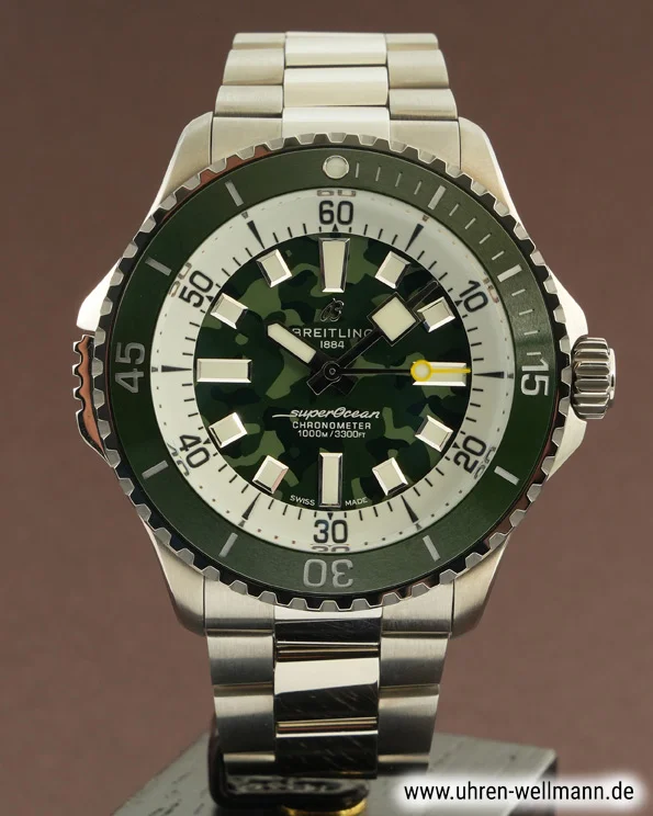 Breitling Superocean Automatic 46 Super Diver E10379 – Titan, grünes Zifferblatt breitling superocean_46_super_diver e10379 5509