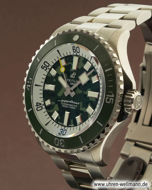 Breitling Superocean Automatic 46 Super Diver E10379 – Titan, grünes Zifferblatt breitling superocean_46_super_diver e10379 5509