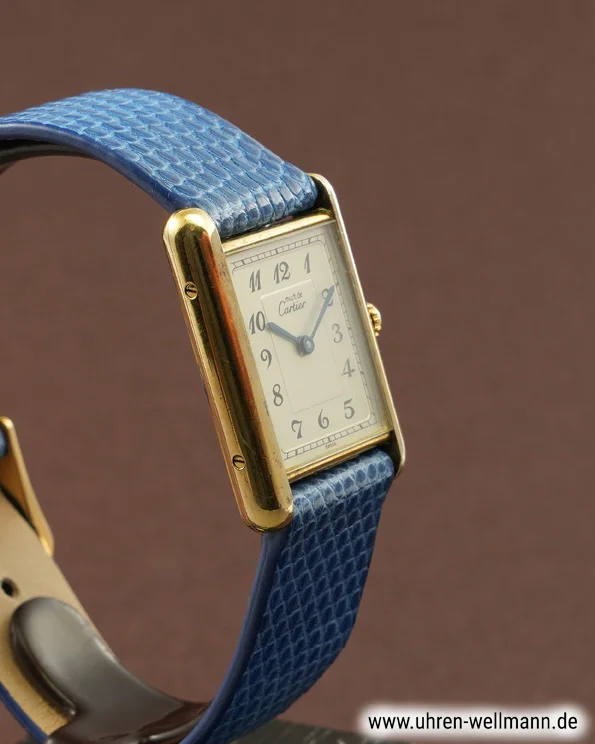 Cartier Tank Vermeil 74850 – Damenuhr, Silber vergoldet cartier tank_vermeil 74850 5413