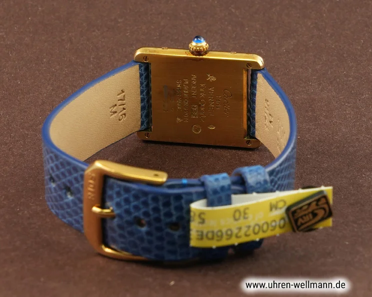 Cartier Tank Vermeil 74850 – Damenuhr, Silber vergoldet cartier tank_vermeil 74850 5413