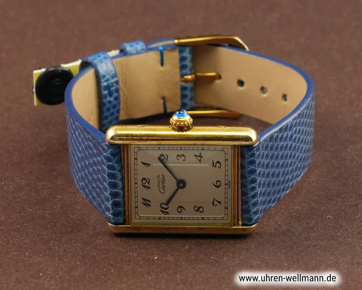 Cartier Tank Vermeil 74850 – Damenuhr, Silber vergoldet cartier tank_vermeil 74850 5413