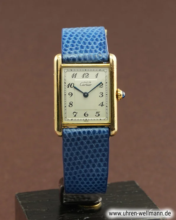 Cartier Tank Vermeil 74850 – Damenuhr, Silber vergoldet cartier tank_vermeil 74850 5413