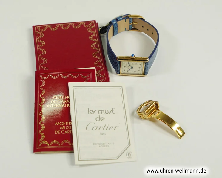 Cartier Tank Vermeil 74850 – Damenuhr, Silber vergoldet cartier tank_vermeil 74850 5413