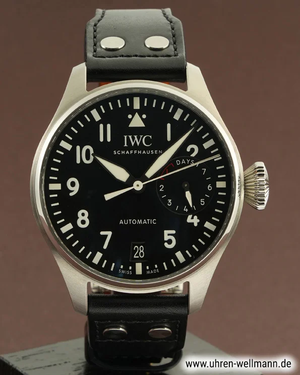 IWC Große Fliegeruhr IW500912 – Stahl, schwarzes Zifferblatt iwc große_fliegeruhr iw500912 5508