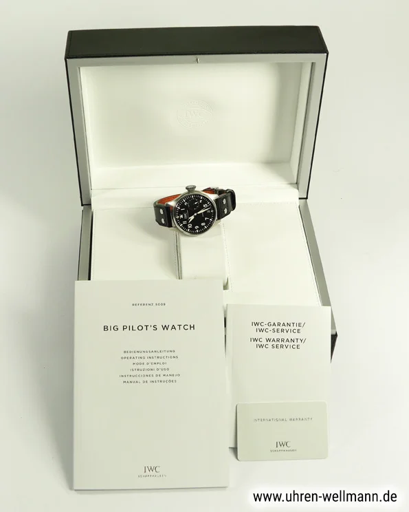 IWC Große Fliegeruhr IW500912 – Stahl, schwarzes Zifferblatt iwc große_fliegeruhr iw500912 5508