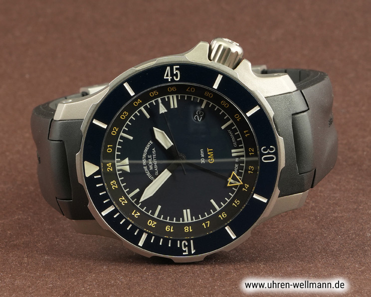 Mühle Glashütte Seebataillon GMT M1-28-62-KB Titan, 300 m, GMT mühle_glashütte seebataillon_gmt m1 28 62 kb 5495