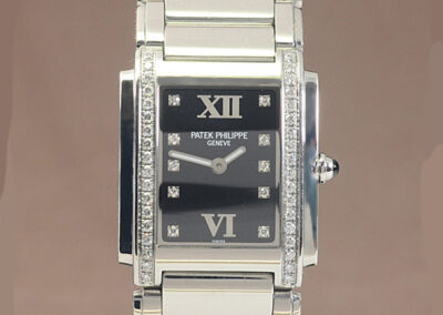 Patek Philippe Twenty-4 4910-10A Seitenansicht Gehäusehöhe