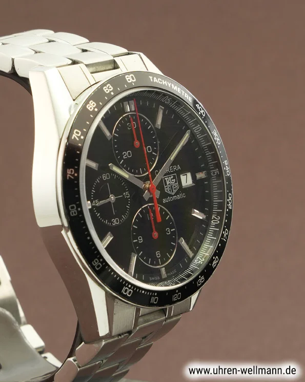 TAG Heuer Carrera Calibre 16 CV2014-2 – Stahl, schwarzes Zifferblatt tag_heuer carrera_calibre_16 cv2014 2 5482