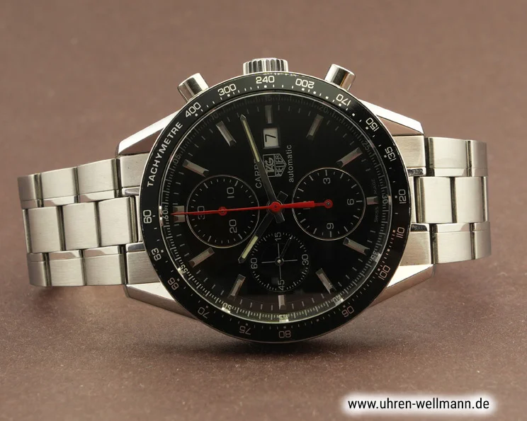 TAG Heuer Carrera Calibre 16 CV2014-2 – Stahl, schwarzes Zifferblatt tag_heuer carrera_calibre_16 cv2014 2 5482
