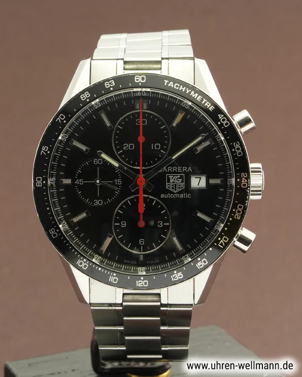 TAG Heuer Carrera Calibre 16 CV2014-2 – Stahl, schwarzes Zifferblatt tag_heuer carrera_calibre_16 cv2014 2 5482