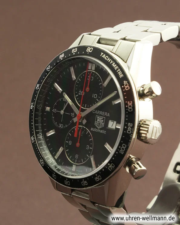 TAG Heuer Carrera Calibre 16 CV2014-2 – Stahl, schwarzes Zifferblatt tag_heuer carrera_calibre_16 cv2014 2 5482